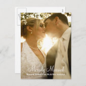 メリ結婚したー結婚リーの写真 シーズンポストカード (正面/裏面)