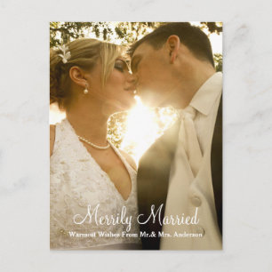 メリ結婚したー結婚リーの写真 シーズンポストカード