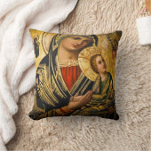 メリ賛美ーとイエスの子 クッション (ブランケット)