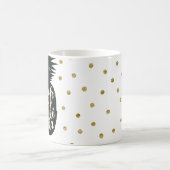 メリ・カリキマカのパイナップルクリスマスカスタムホリデー コーヒーマグカップ (中央)