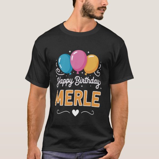 メルお誕生日おめでとう Tシャツ (正面)