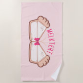 メルカターシャリーアフリカアンセボレメイジー ビーチタオル (正面)