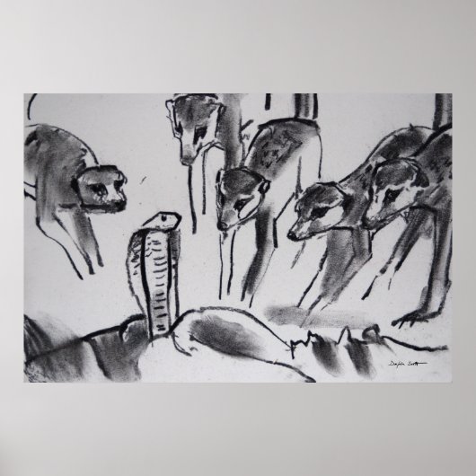 メルカッツモービングコブラ – アートプリント ポスター (正面)