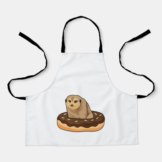 メルカットとドーナツ エプロン (正面)