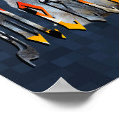 メルカットとメルカットのロゴ ポスター (角)