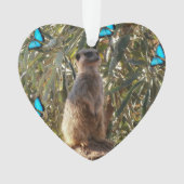 メルカットと蝶 オーナメント (正面)