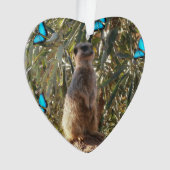 メルカットと蝶 オーナメント (正面)