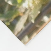 メルカットと蝶 フリースブランケット (角)