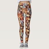 メルカットのクロス織りパターン レギンス (正面)