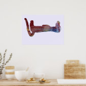 メルカットのシルエット ポスター (キッチン)