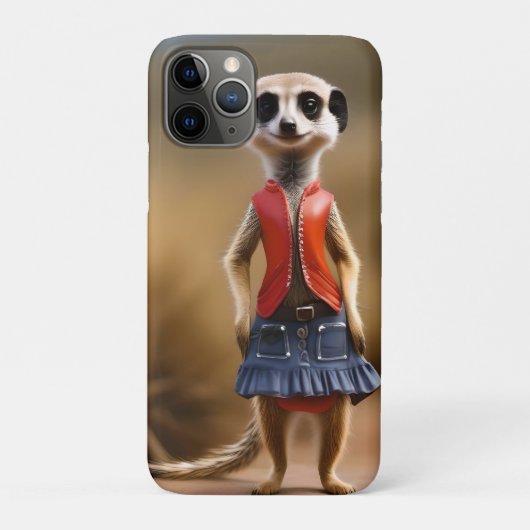メルカットの女性10代の若者はスカートとジャケット。 Case-Mate iPhoneケース (裏)