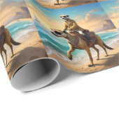 メルカットの馬で騎手を組み ラッピングペーパー (ロールコーナー)