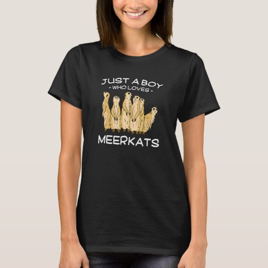 メルカットを愛する少年 Tシャツ (正面)