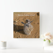 メルカットエンクローおもしろいルジュラスパーク スクエア壁時計 (ホーム)