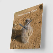 メルカットエンクローおもしろいルジュラスパーク スクエア壁時計 (傾斜)