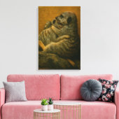 メルカットエンブレイス – ハートフェルト野生生物アートプリント キャンバスプリント (インサイチュ (リビング))