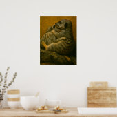 メルカットエンブレイス – ハートフェルト野生生物アートプリント ポスター (キッチン)