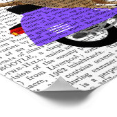 メルカットオン薄紫モップ ポスター (角)