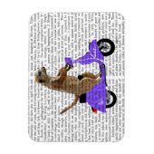 メルカットオン薄紫モップ マグネット (縦)