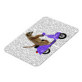 メルカットオン薄紫モップ マグネット (左側)