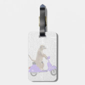 メルカットオン薄紫モップ ラゲッジタグ (裏面縦)