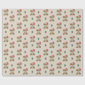 メルカットクリスマスウィンターアニマルズホリデーメルカッツ ラッピングペーパー (フラット)