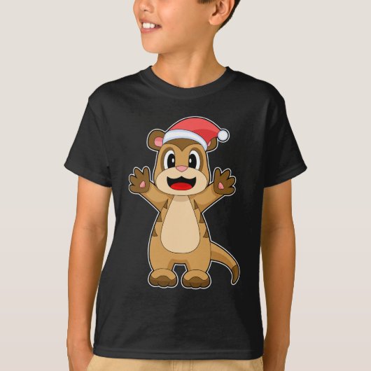 メルカットクリスマスクリスマスハット Tシャツ (正面)