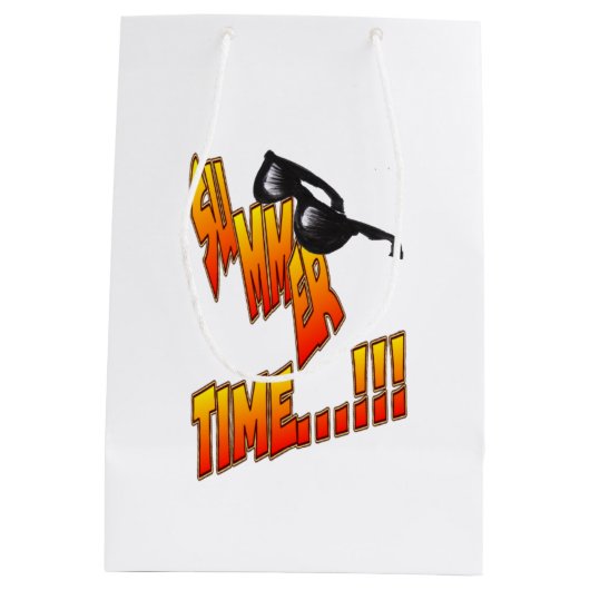 メルカットサマータイムカスタマイズ可能抱き枕 ミディアムペーパーバッグ (裏面)