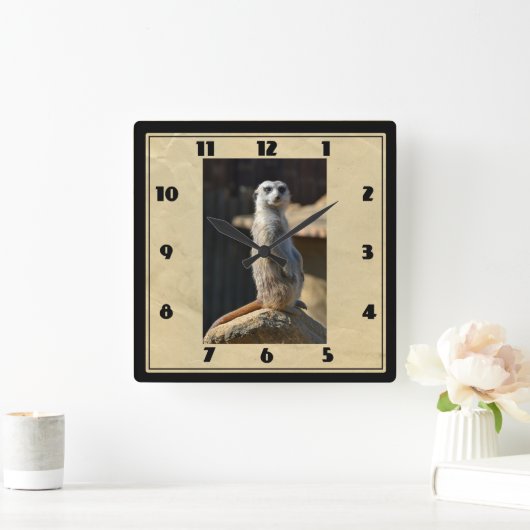 メルカットスクエアクロック スクエア壁時計 (ホーム)