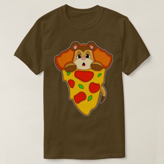 メルカットピザ Tシャツ (デザイン正面)