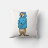 メルカットフード付きスウェットシャツ クッション (裏面)