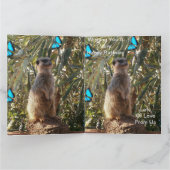 メルカットブルー蝶、ジャンボ誕生日カード。 カード (内部)