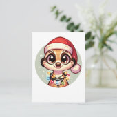 メルカットメリークリスマスウィンターアニマルズメルカッツ シーズンポストカード (スタンド正面)