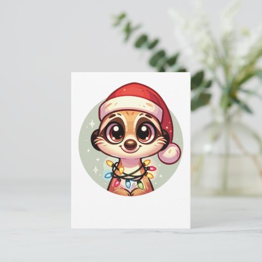 メルカットメリークリスマスウィンターアニマルズメルカッツ シーズンポストカード (スタンド正面)
