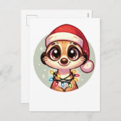 メルカットメリークリスマスウィンターアニマルズメルカッツ シーズンポストカード (正面/裏面)