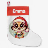 メルカットメリークリスマスウィンターアニマルズメルカッツ スモールクリスマスストッキング (正面)