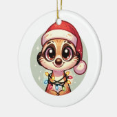 メルカットメリークリスマスウィンターアニマルズメルカッツ セラミックオーナメント (左)