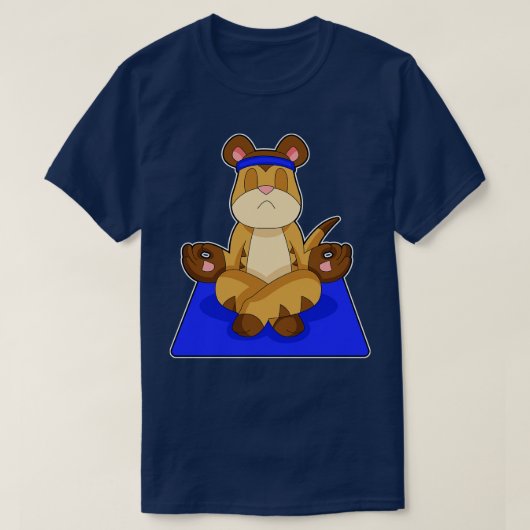 メルカットヨガメディテーション Tシャツ (デザイン正面)