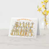 メルカット合唱団ハッピーバースデー! カード (黄色い花)