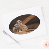 メルカット楕円ステッカー 楕円形シール (封筒)