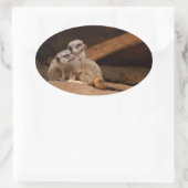 メルカット楕円ステッカー 楕円形シール (バッグ)