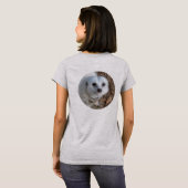 メルカット雪ホワイト Tシャツ (裏面フル)