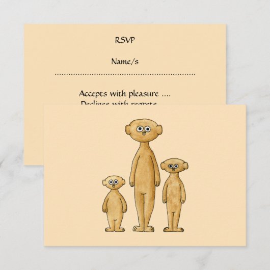 メルカット。 出欠カード (正面/裏面)