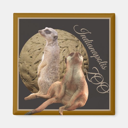 メルカツインディアナポリス動物園 マグネット (正面)