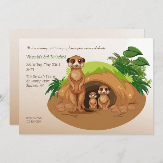 メルカツ 招待状 (正面/裏面)