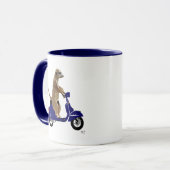 メルカトオンダークブルー模型車 マグカップ (正面左)