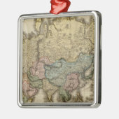 メルカトルの世界図、東部 メタルオーナメント (左)
