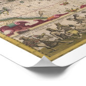 メルカトルの地図"アトラス"よりアメリカの地図。 by ポスター (角)