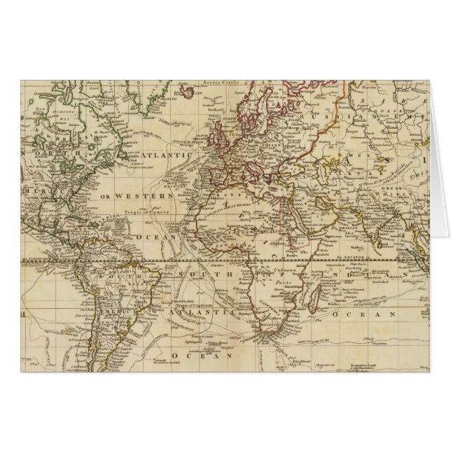 メルカトルの投影の世界 (正面横)