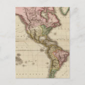 メルカトルの投影の世界、西部 ポストカード (正面)